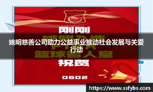 姚明慈善公司助力公益事业推动社会发展与关爱行动