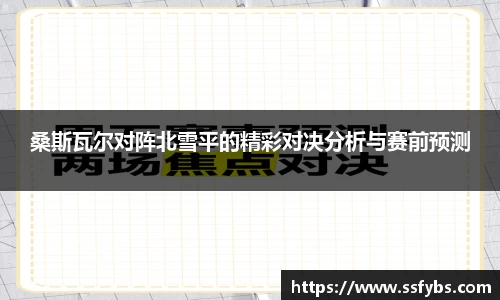 桑斯瓦尔对阵北雪平的精彩对决分析与赛前预测